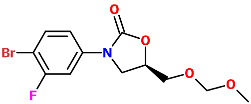 (image for) MC005181 (5R)-3-(4-Bromo-3-fluorophenyl)-5-[(methoxymethoxy)methyl]-2-oxazolidinone
